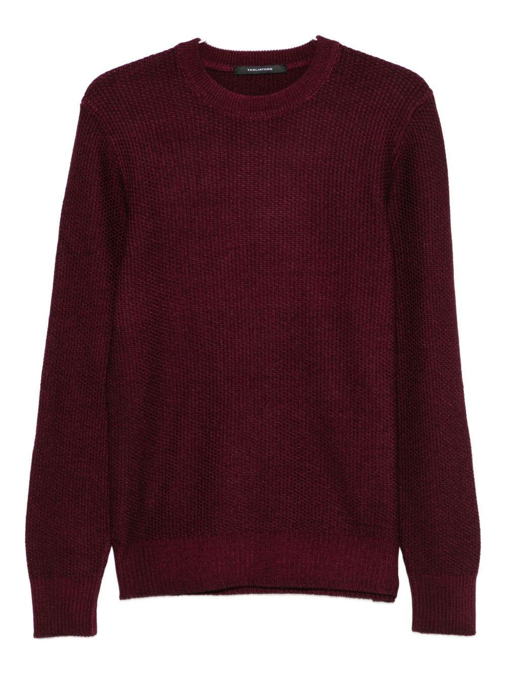 Maglione bordeaux girocollo - Preludio Moda