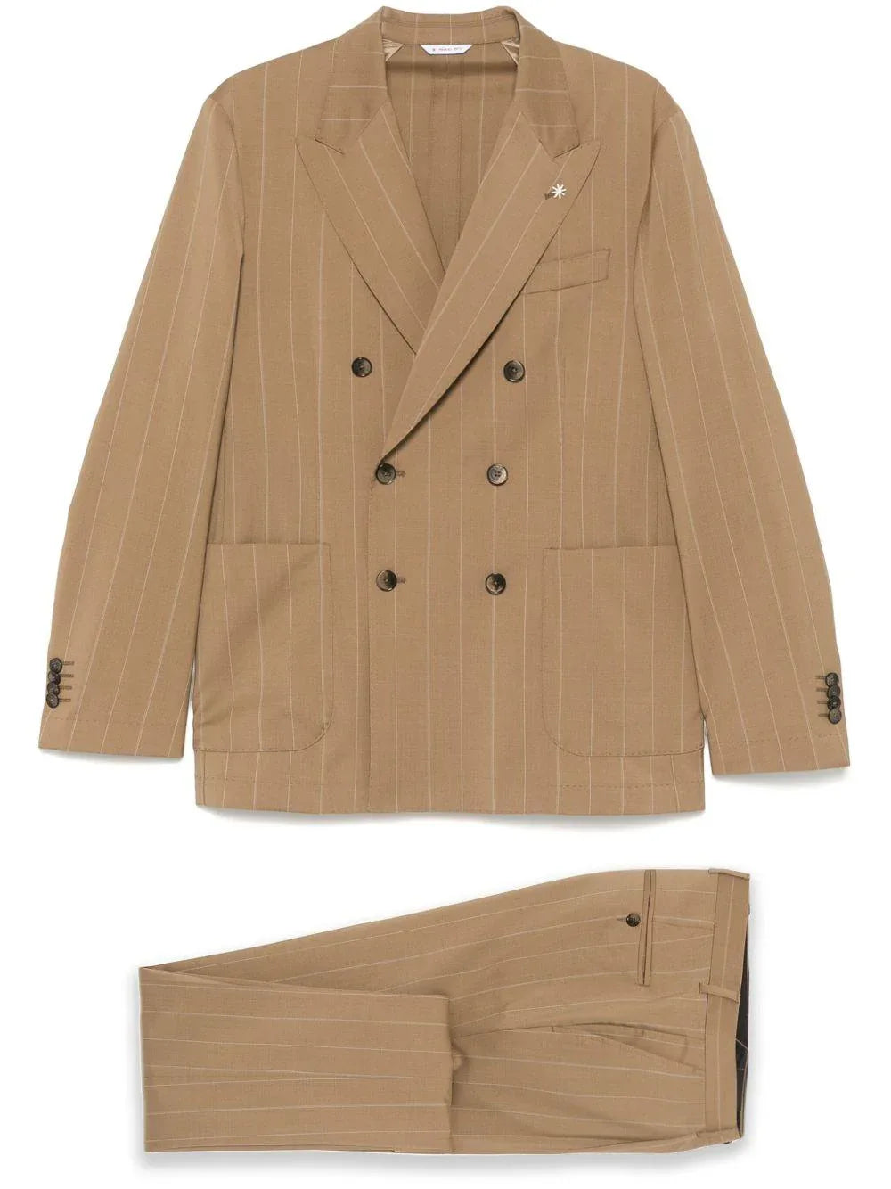 Abito beige gessato - Preludio Moda