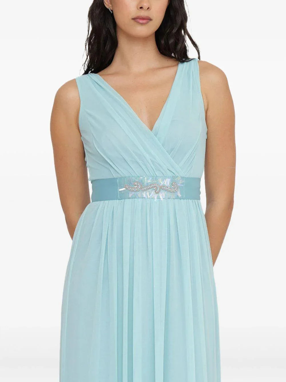 Abito alice in chiffon menta - Preludio Moda