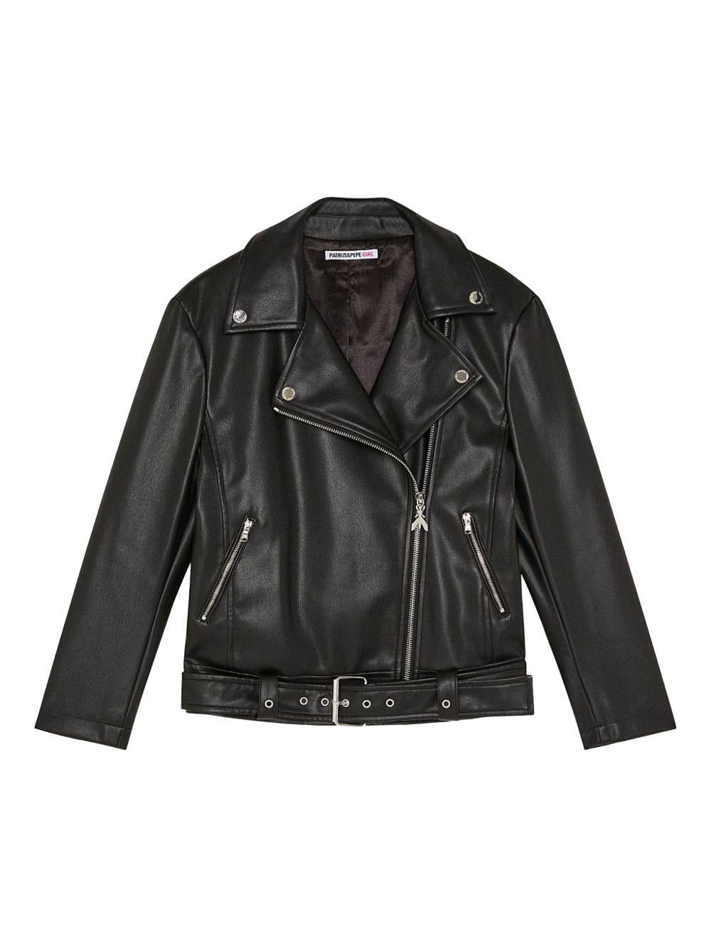 Giubbino chiodo nero 7O0031E014 K103 PATRIZIA PEPE GIRL