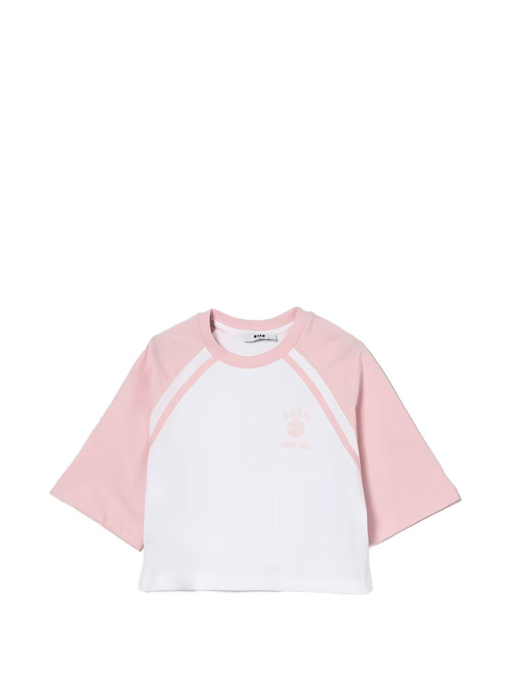 Maglia raglan con maniche a tre quarti S6MSJGTH024 00178 MSGM KIDS