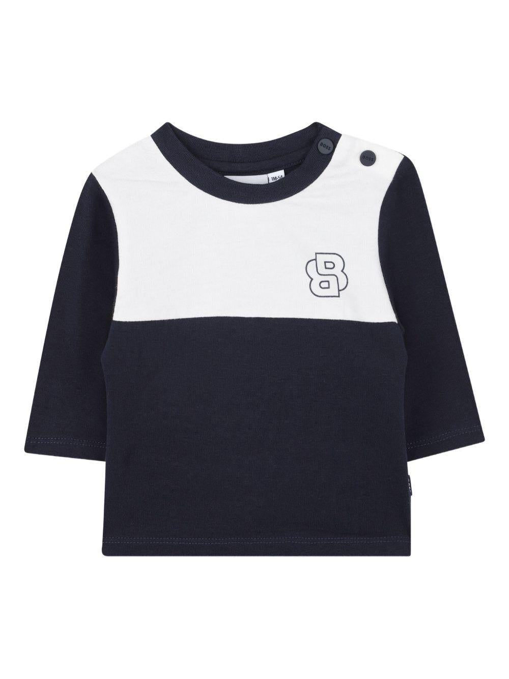 Tuta Sportiva in Cotone Biologico J52537 849 BOSS KIDS