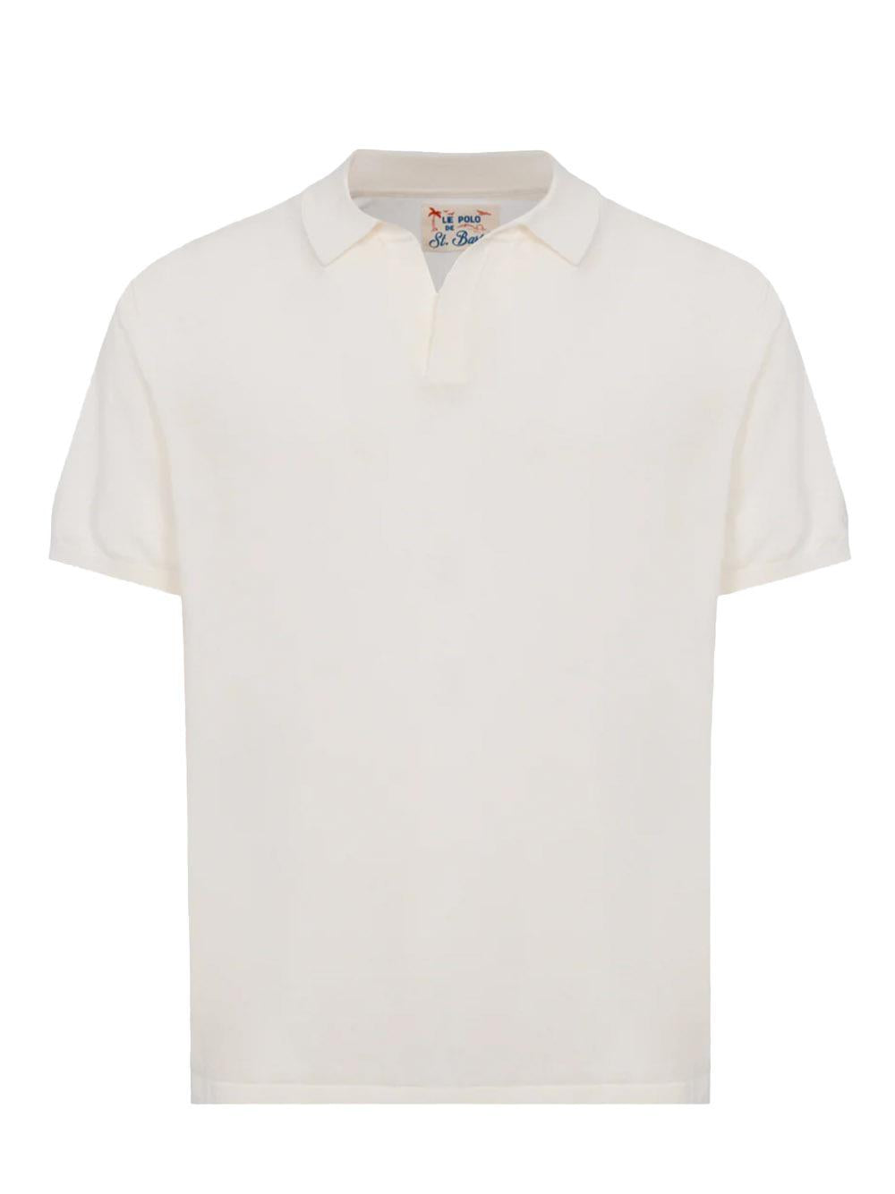 Polo Sloan in maglia bianca SLO0001 00136H MC2 SAINT BARTH