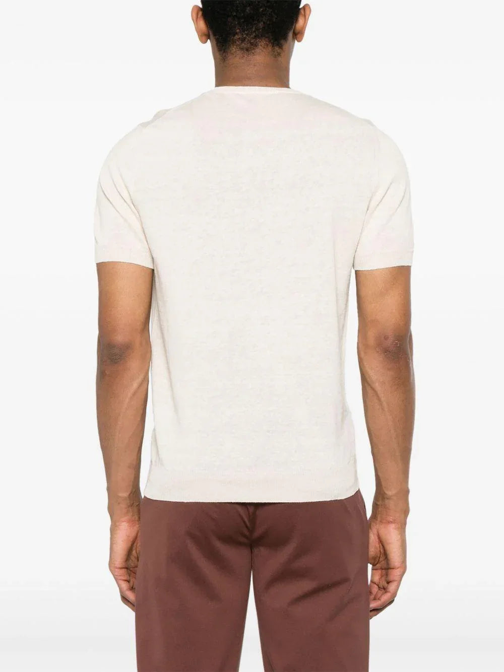 T-shirt Josh in filo panna - Preludio Moda