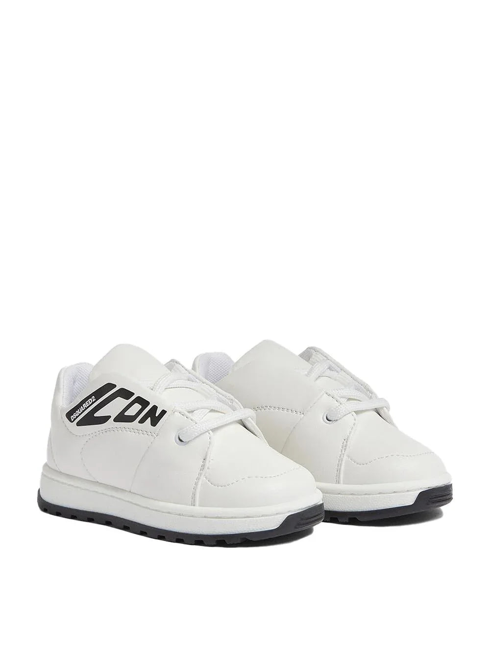 Sneakers icon new generation bianche e nere neonato - Preludio Moda