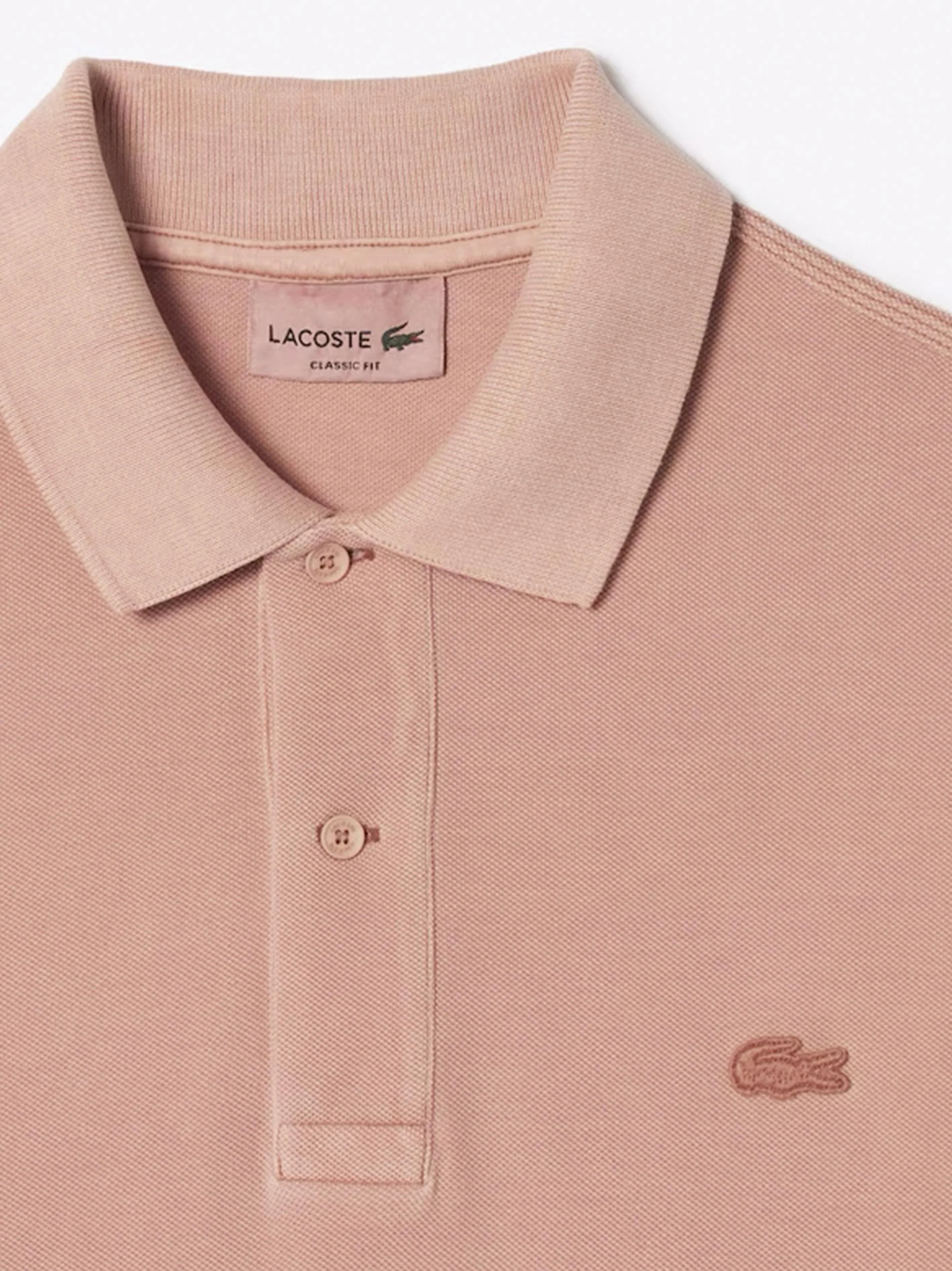 Polo logo ricamo tono su tono rosa - Preludio Moda