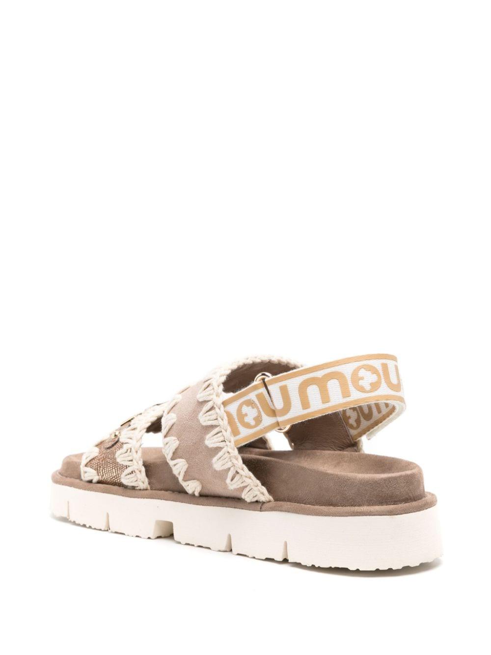 BIO SANDAL BACK STRAP SUEDE & LEATHER ROCK SNAKE