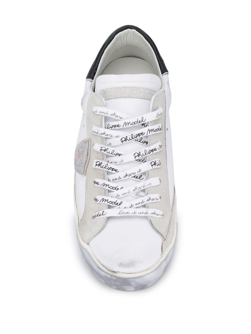 Sneakers con patch scudo e suola consumata PRLU MA02 PHILIPPE MODEL
