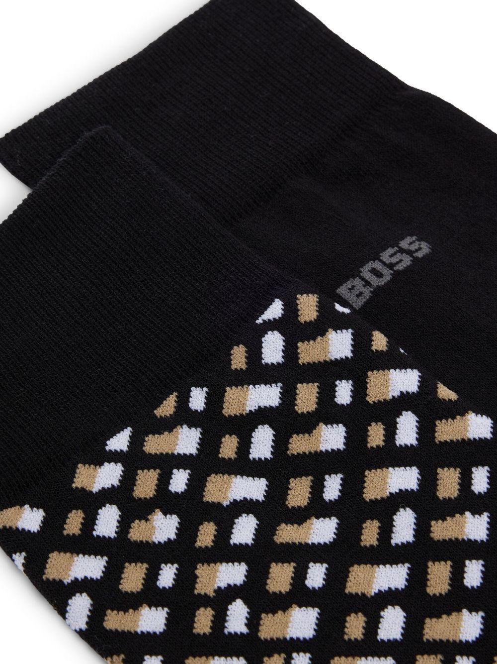 Calzini neri con fantasia - Preludio Moda