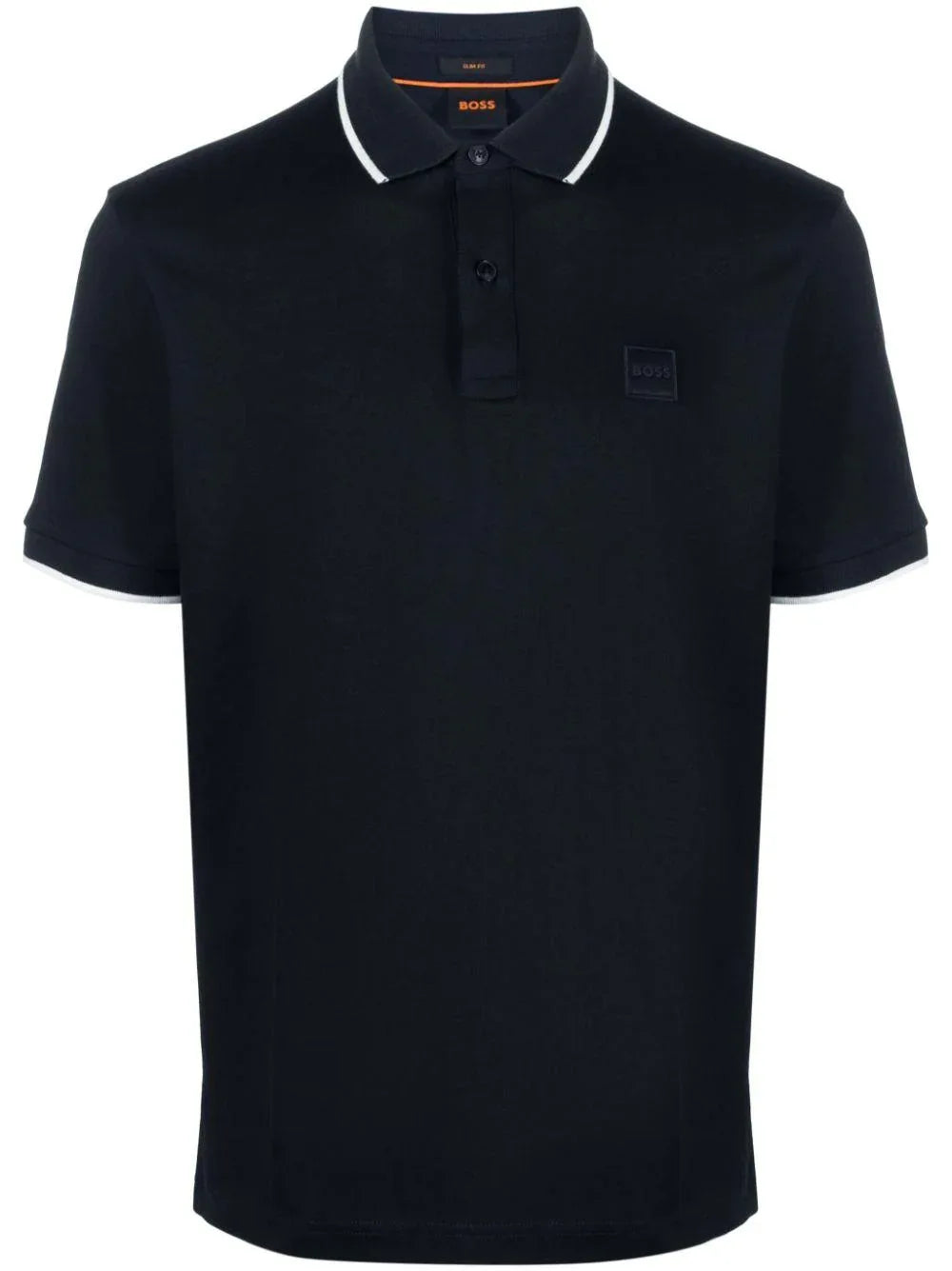 Polo passertip blu notte logo ricamo - Preludio Moda