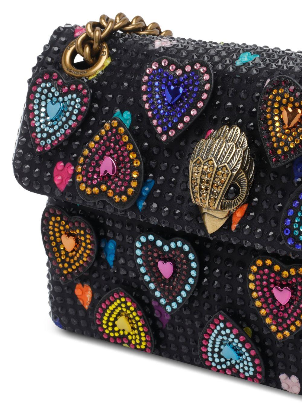 Clutch con borchie e motivo cuori 5374105 609 KURT GEIGER