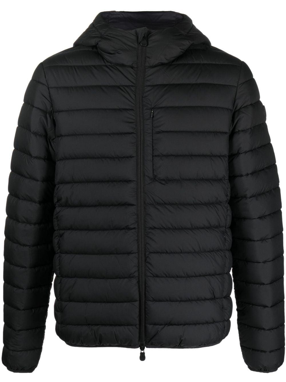 Piumino animal free uomo con cappuccio D31273MMITO17 10000 SAVE THE DUCK