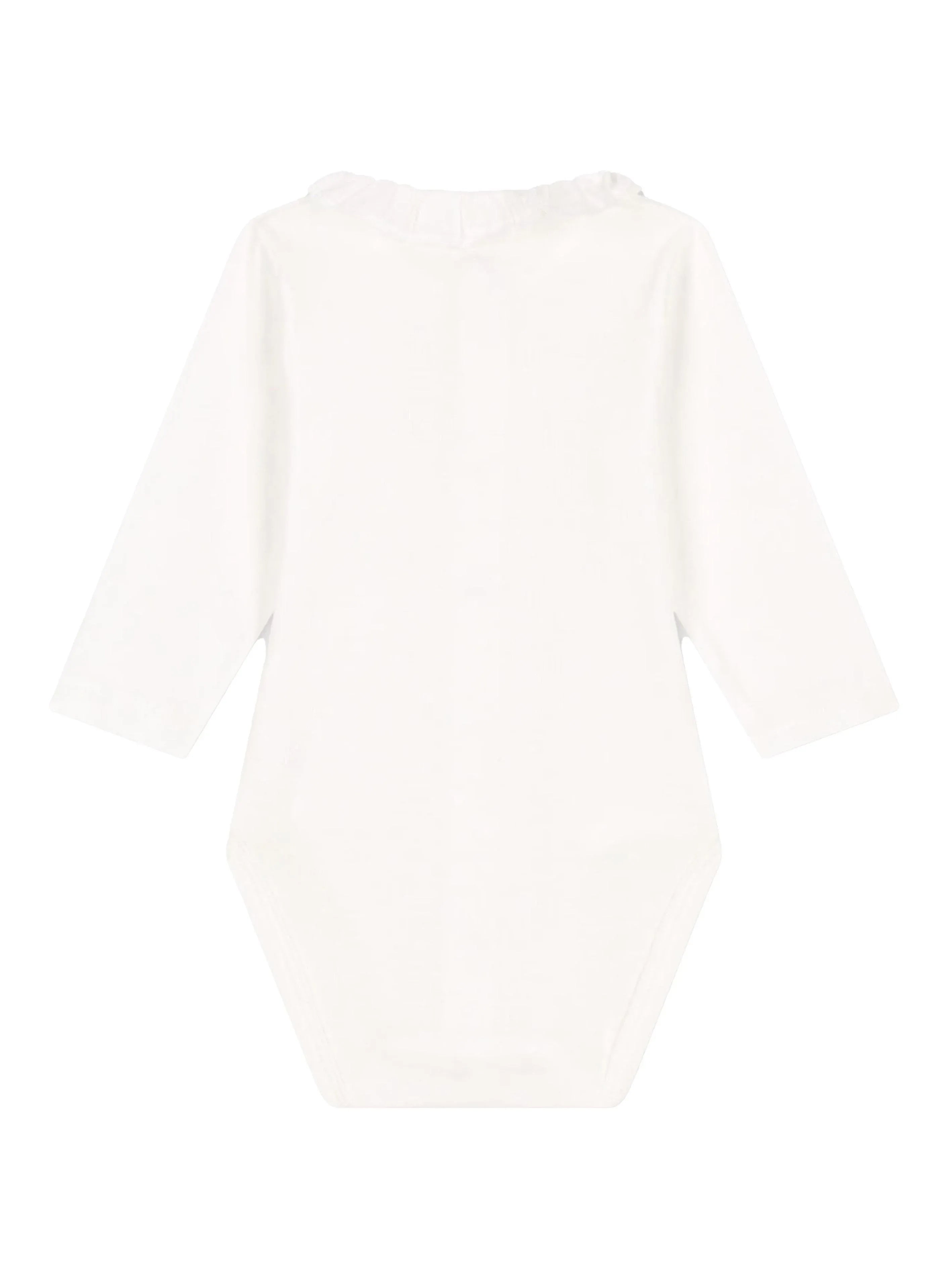 Body panna con colletto ruches neonato - Preludio Moda