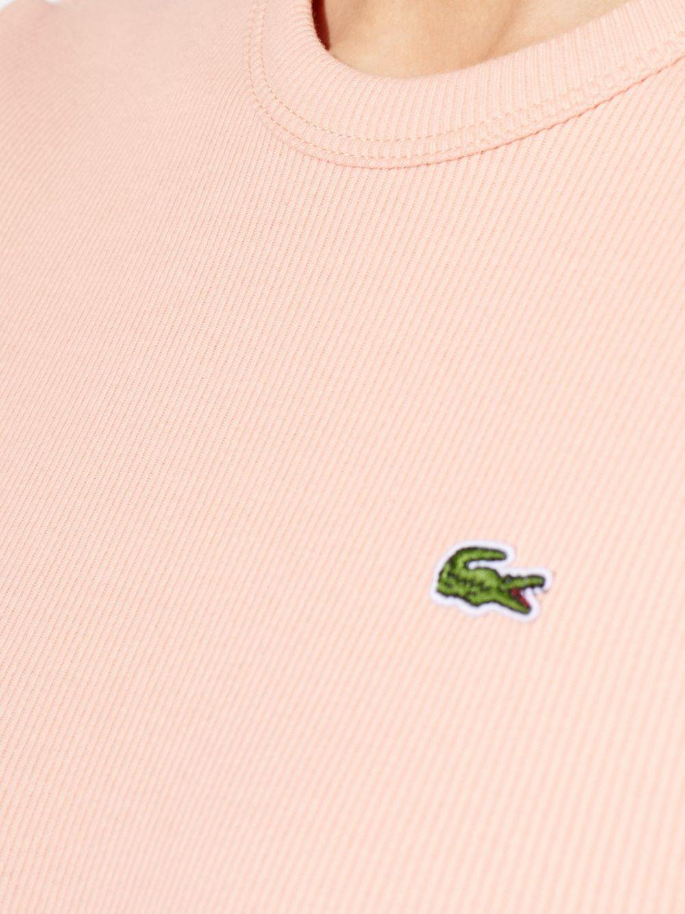 T-shirt a coste con logo coccodrillo TF5538 UI2 LACOSTE