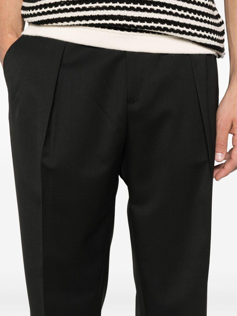 Pantaloni Neri con Pieghe PORTOBELLOS400100 00010 BRIGLIA