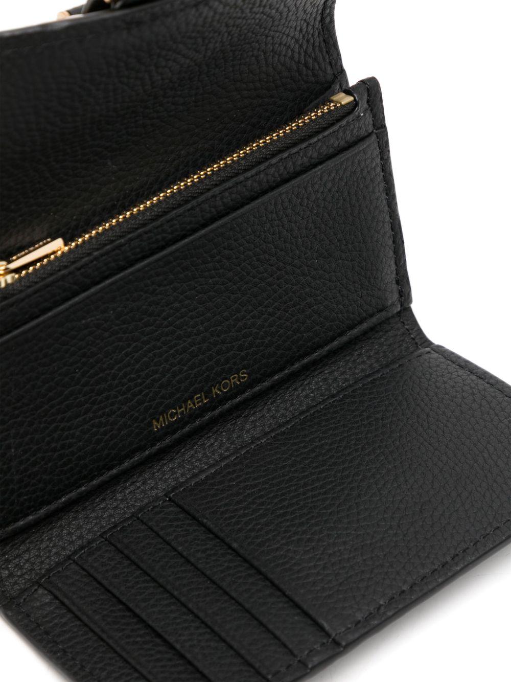 Portafoglio Nolita a tre scompareti medio in pelle martellata 32F4GY5E8L 001 MICHAEL KORS