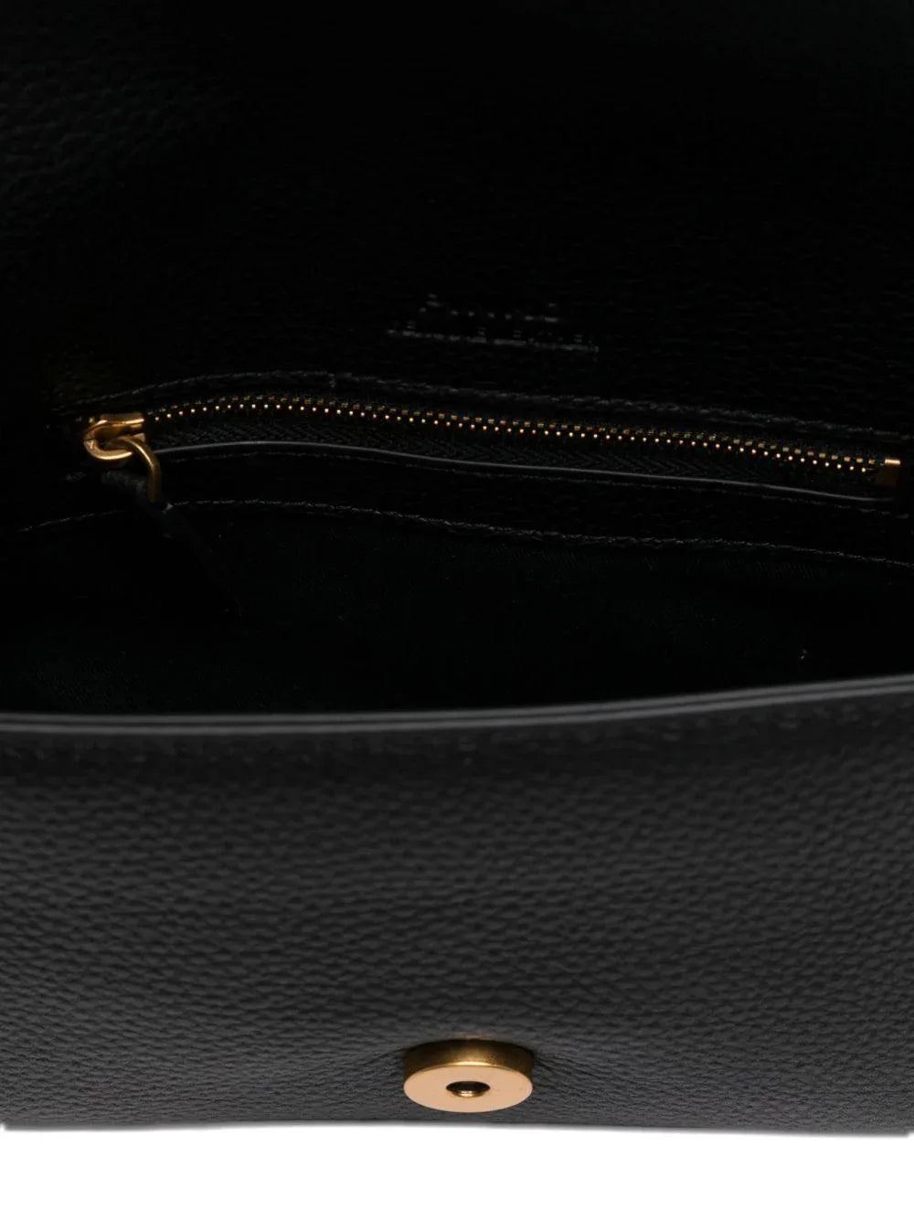 Borsa nera con borchie e chiusura Love Birds - Preludio Moda