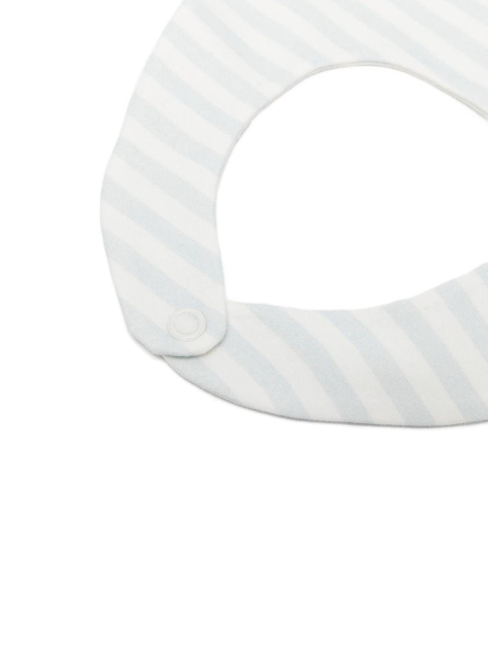 Bavaglia in cotone con chiusura a bottoni E26106 AZZURRO NANAN KIDS