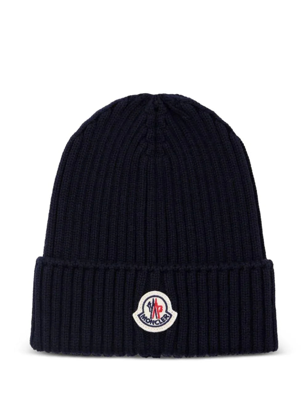 Berretto Blu Navy in Lana a Coste con Logo - Preludio Moda