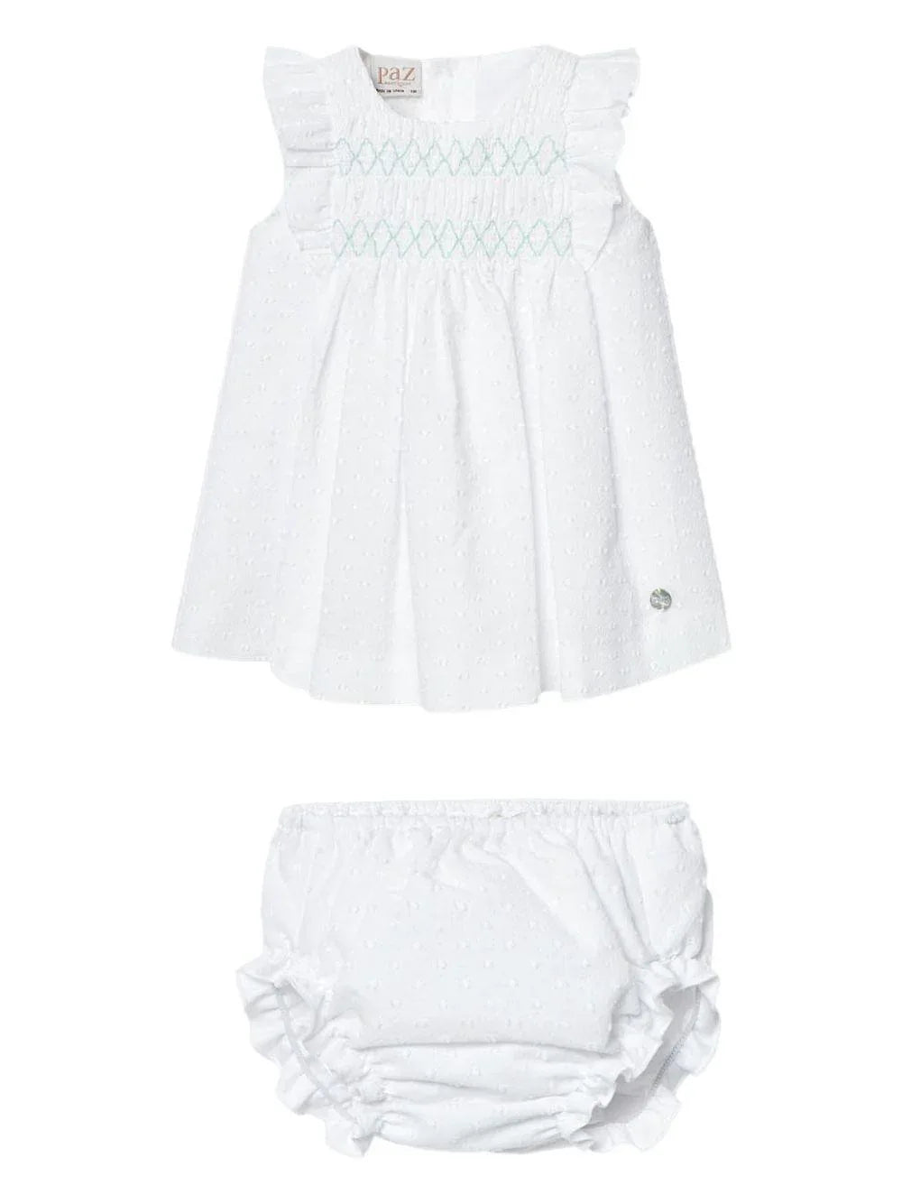 Completo bianco neonata (2pz) - Preludio Moda