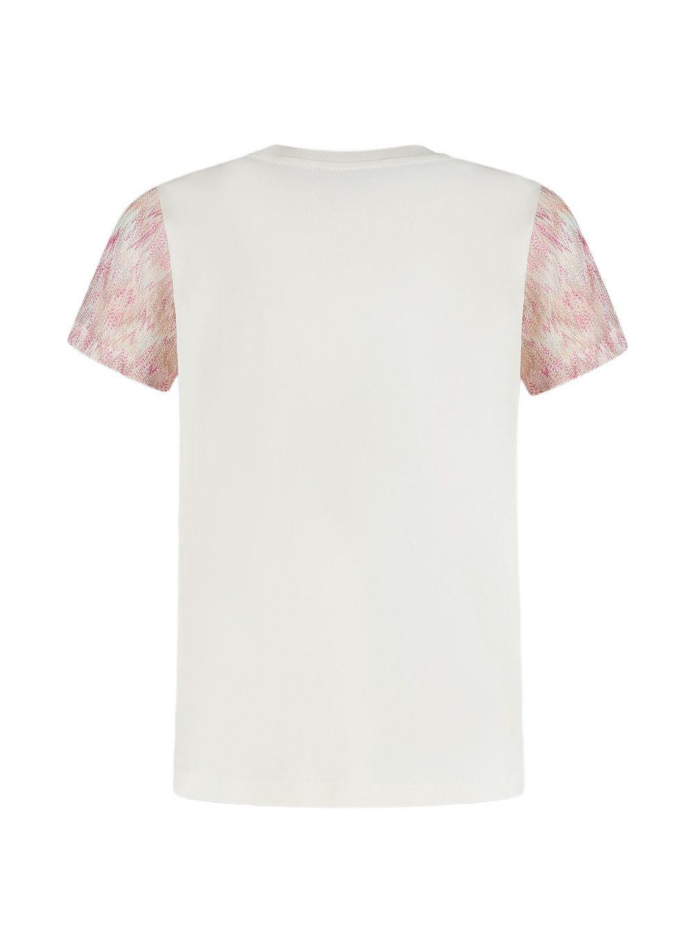 T-shirt con maniche a contrasto MY8A21Z3672 102 MISSONI KIDS