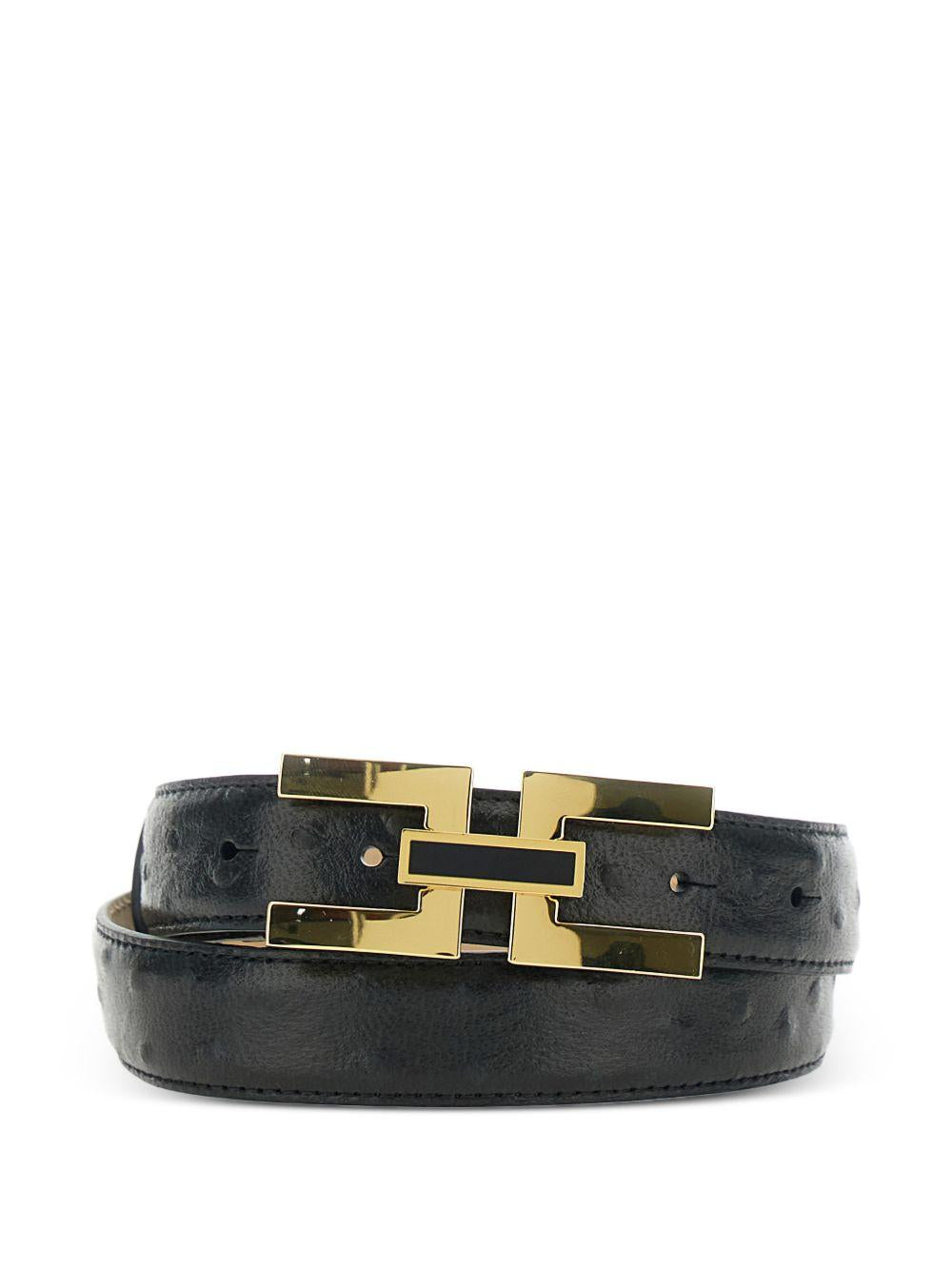 Cintura in pelle con fibbia logo CT25S62E2 110 ELISABETTA FRANCHI