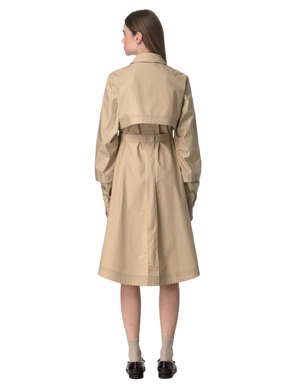 Trench jesy 3l poplin beige rope