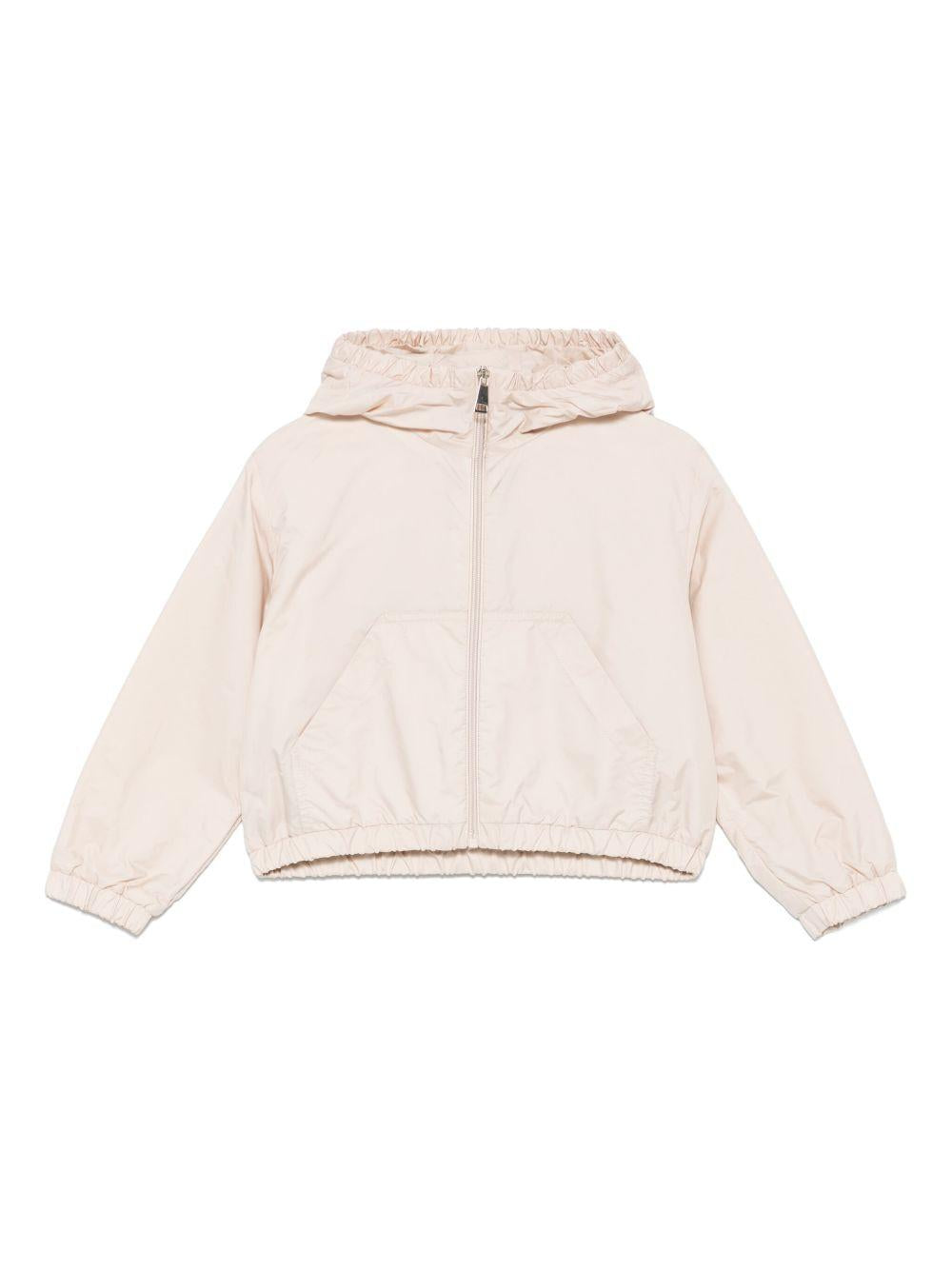 Giubbino saira beige logo retro 9541A0008053A5E 21G MONCLER KIDS
