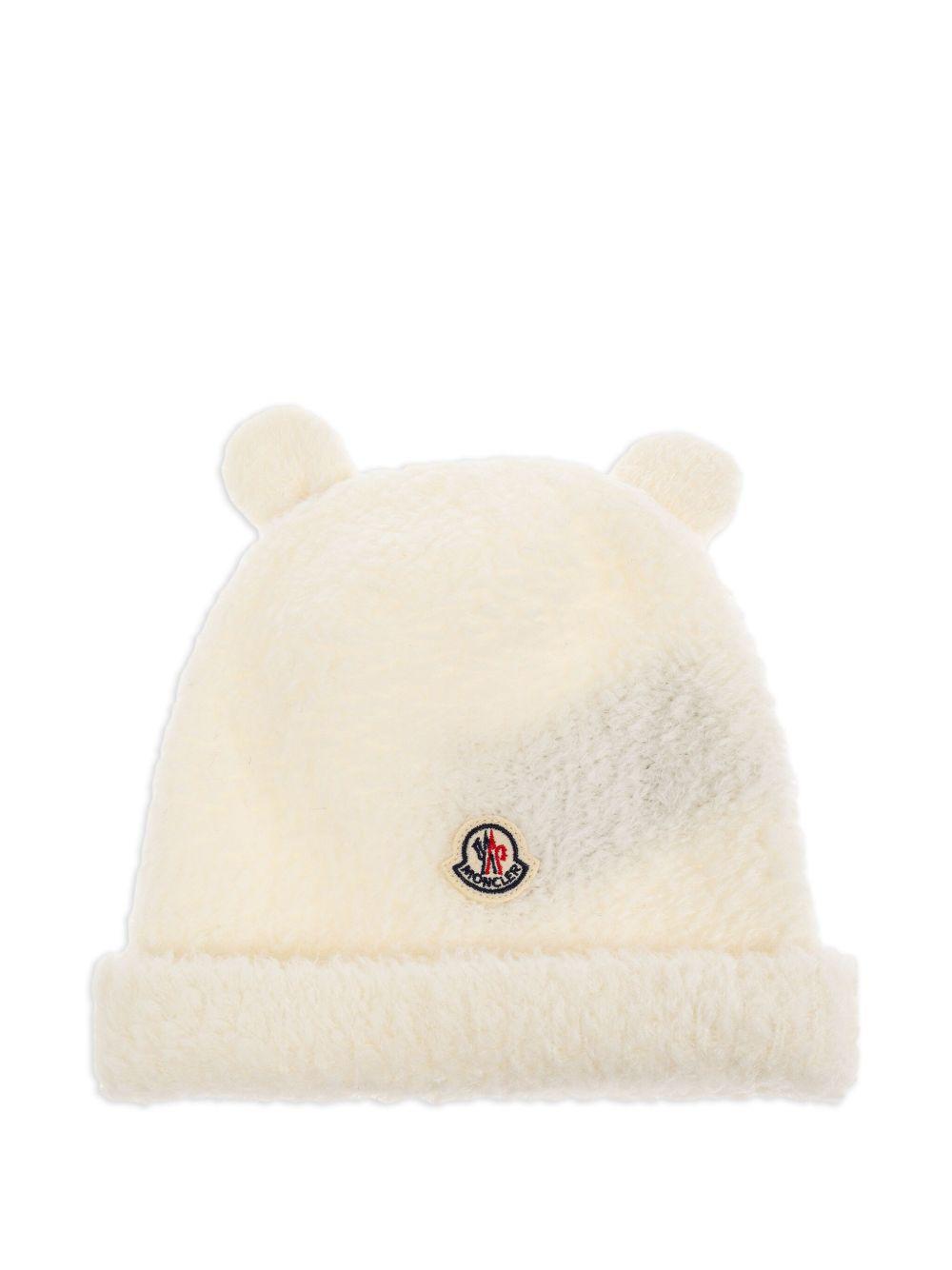 Cappello Bianco con Dettaglio K29513B00005M7291 034 MONCLER KIDS