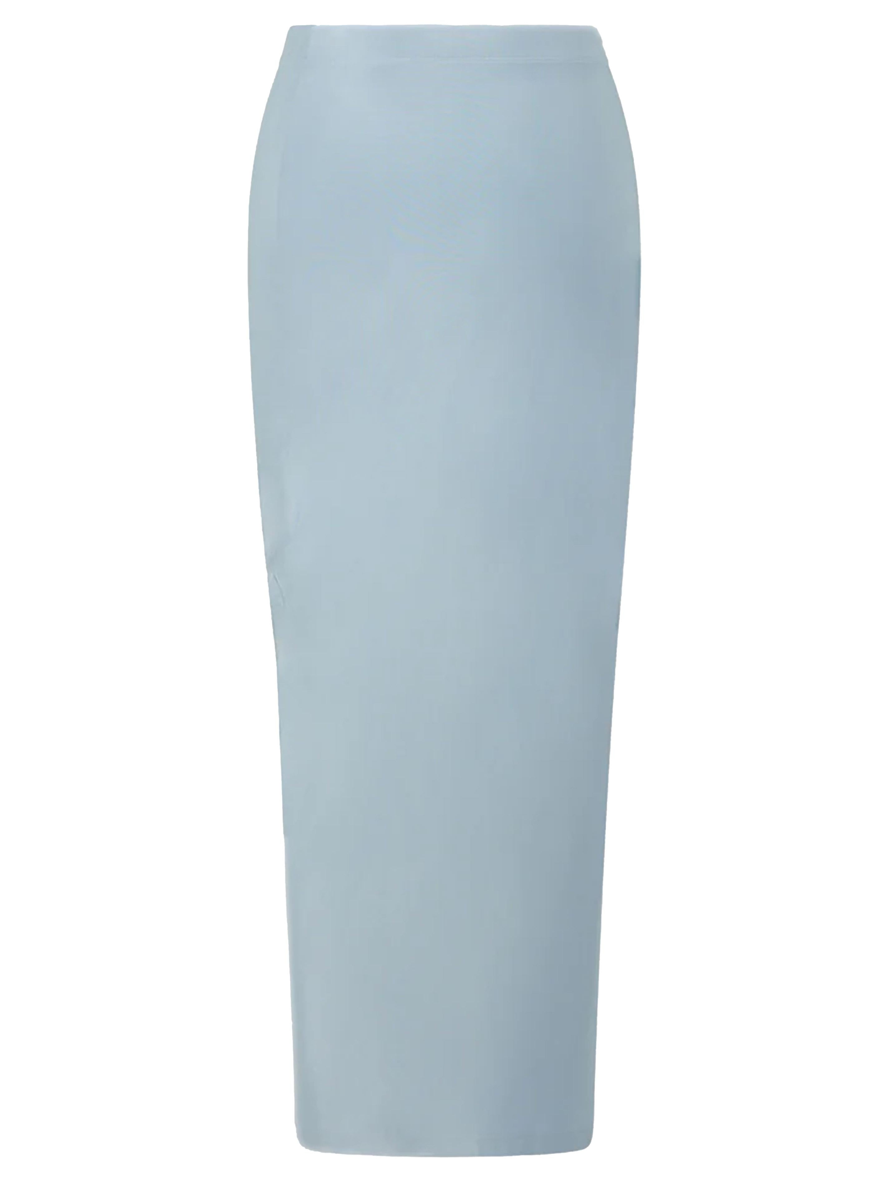 Gonna arricciata celeste polvere 24EJJU515VI0267 P459 RABANNE