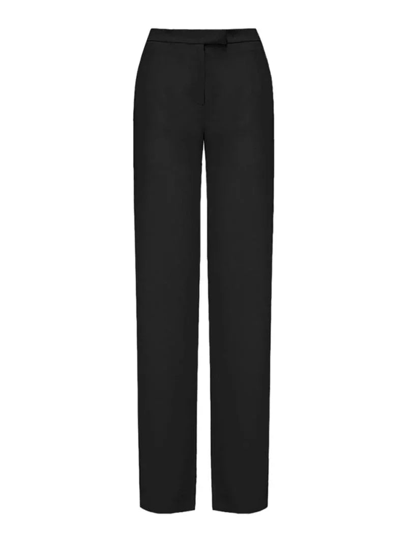 Pantalone nero a vita alta - Preludio Moda