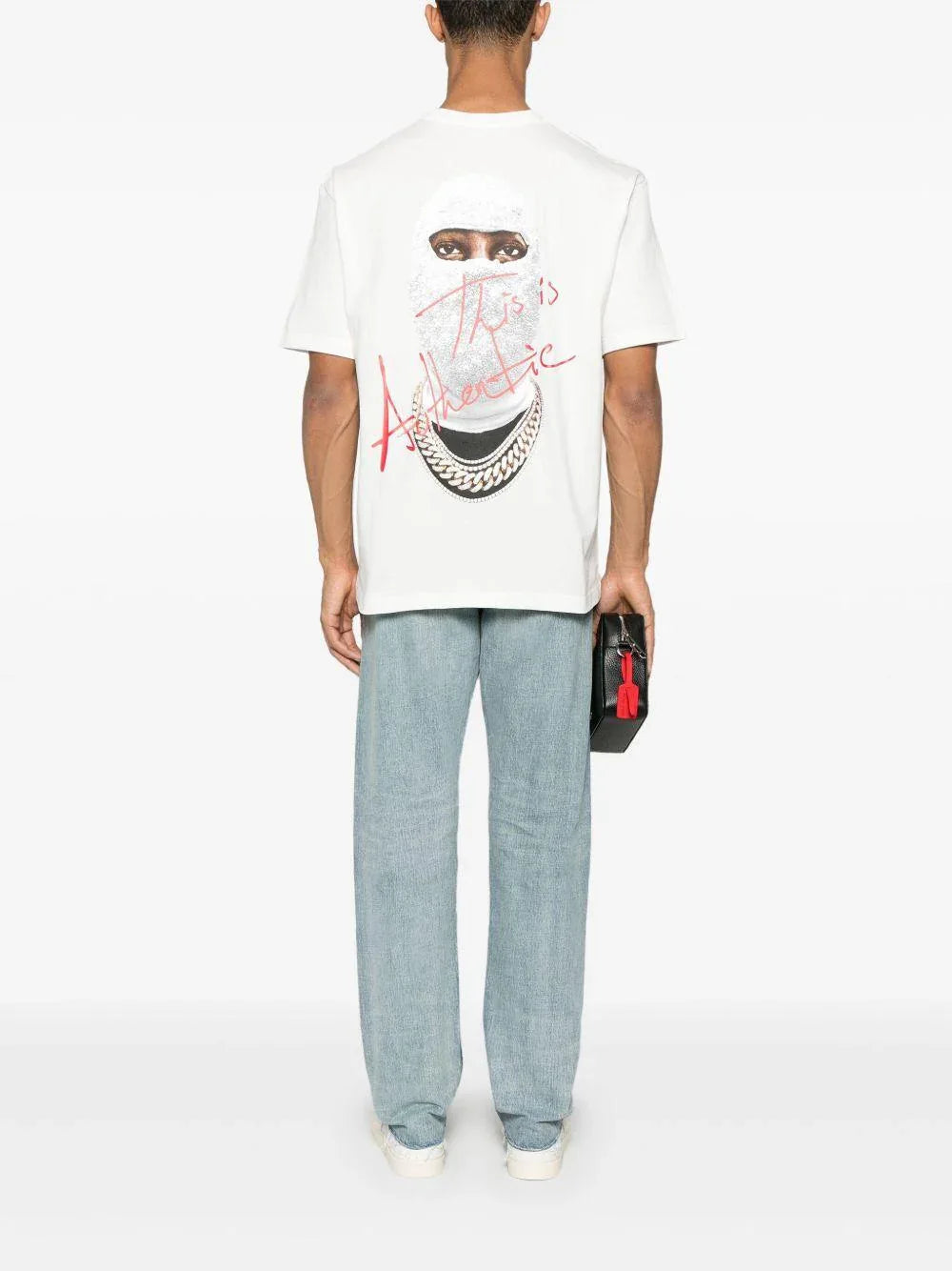 T-shirt bianca mask authentic retro - Preludio Moda