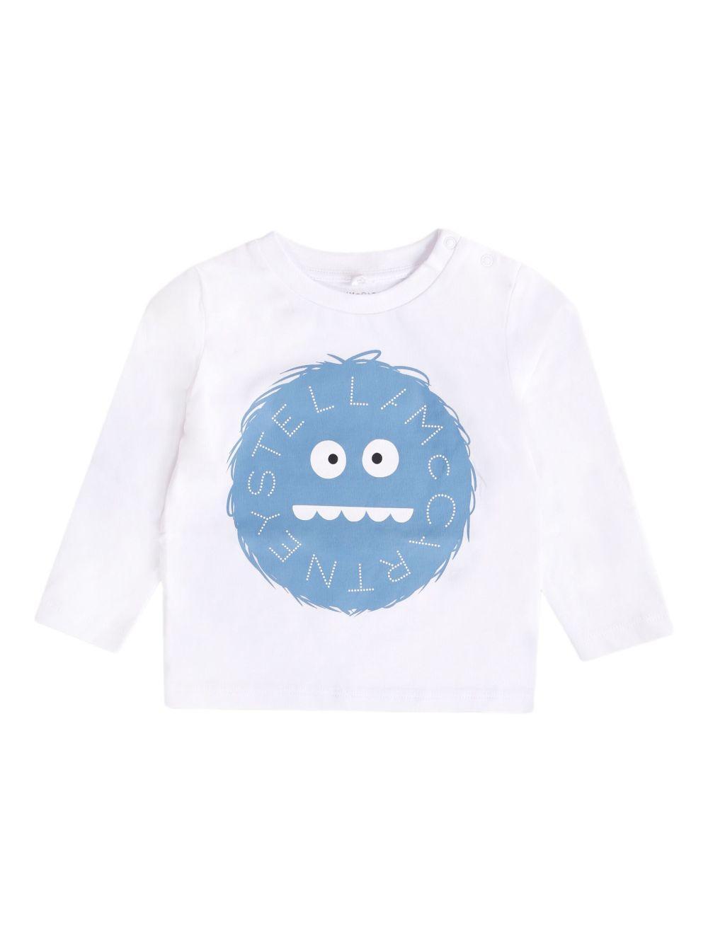 Top Bianco a Maniche Lunghe con Stampa Grafica TX8570Z0434 100 STELLA MCCARTNEY KIDS