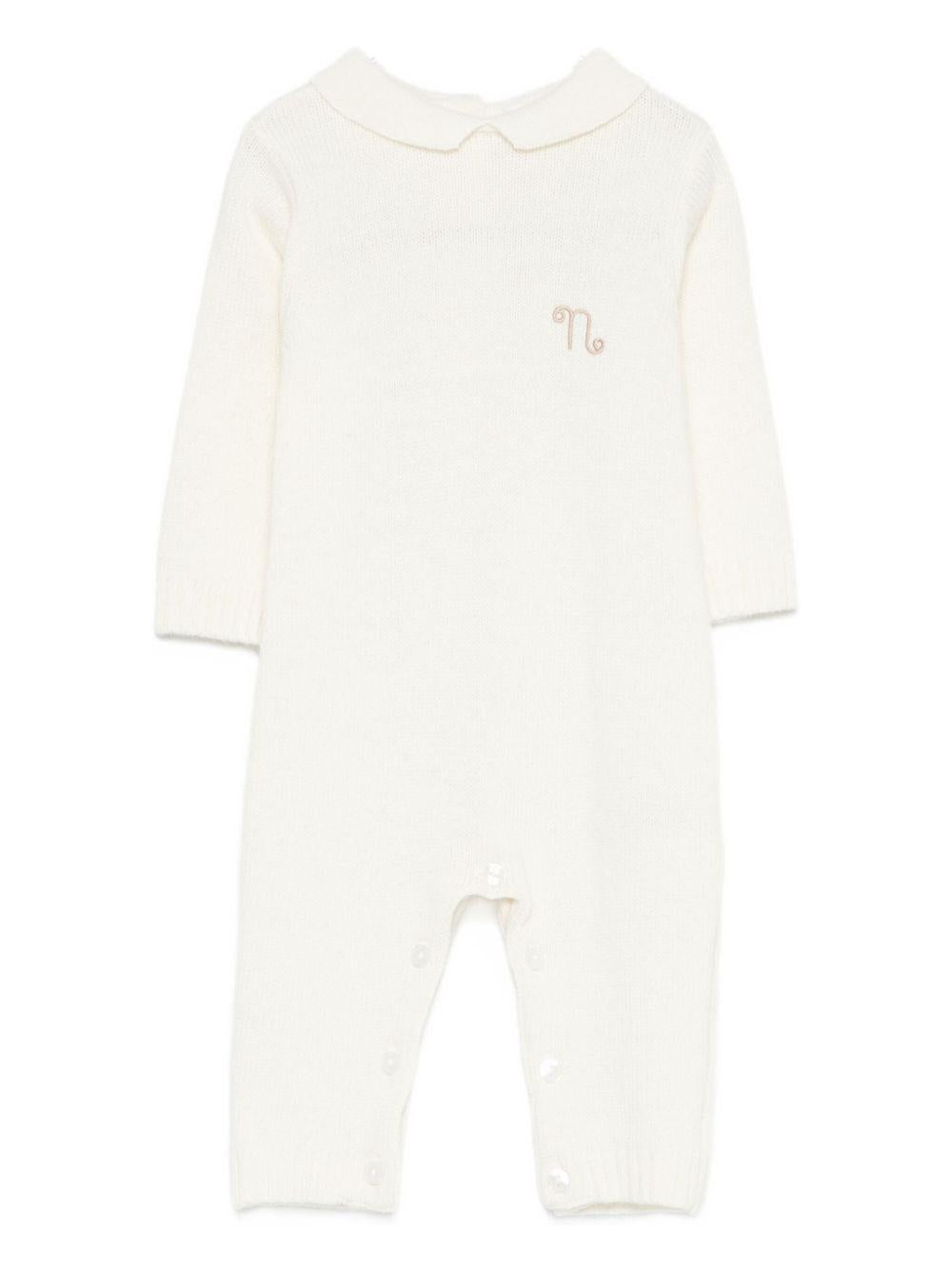 Tutina con ricamo CON0450 BIANCO NANAN KIDS