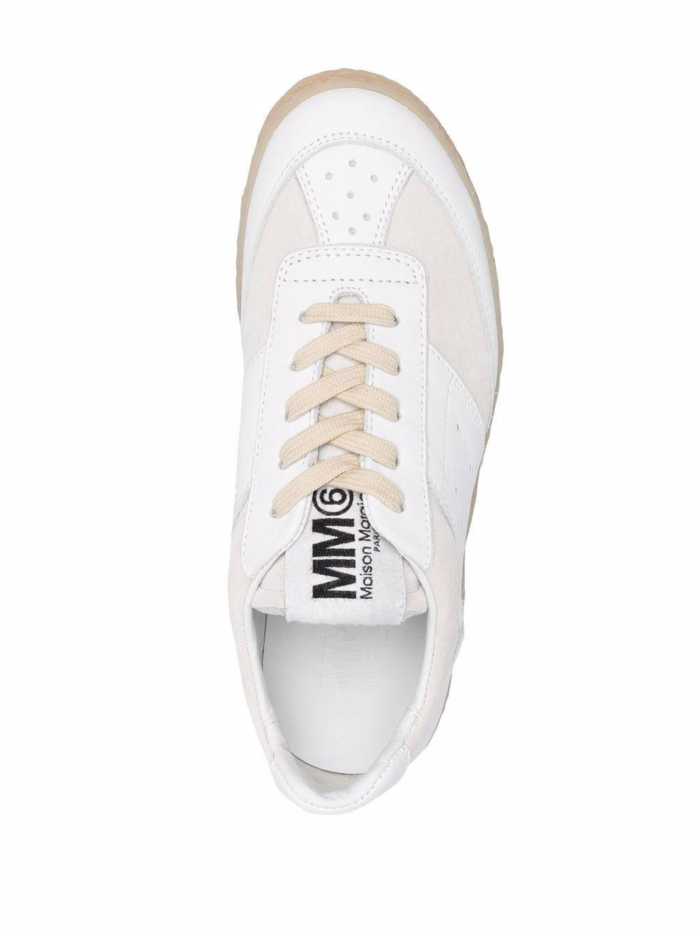 Sneakers 6 Court bianche S59WS0160P0673 T1003 MM6 MAISON MARGIELA