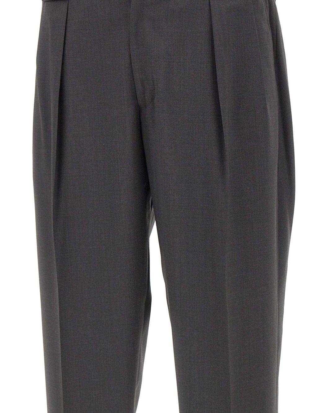 Pantaloni Grigi Sartoriali con Pieghe PORTOBELLOS400100 00080 BRIGLIA