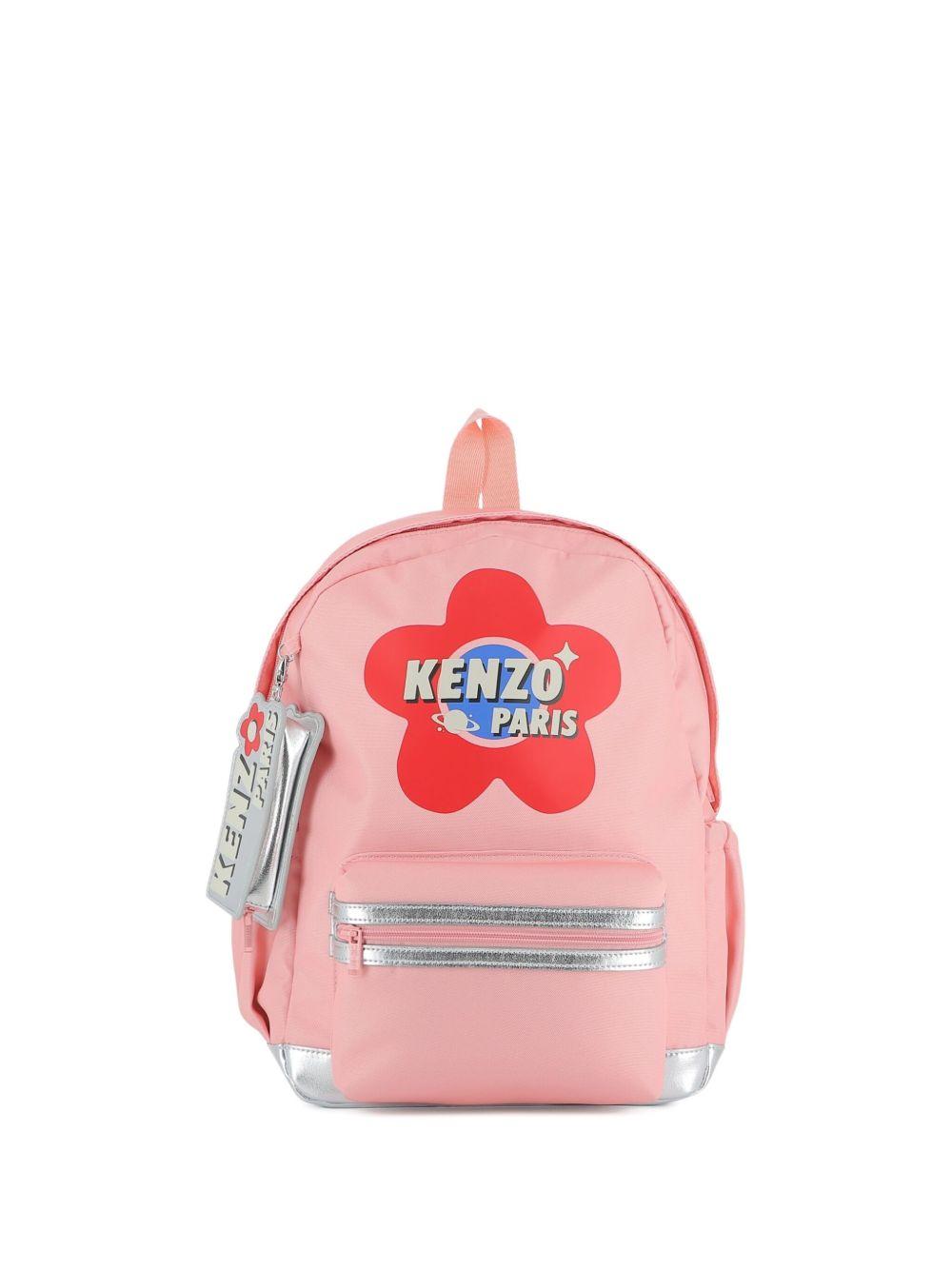 Zaino con Stampa Floreale e Logo K61223 47H KENZO KIDS
