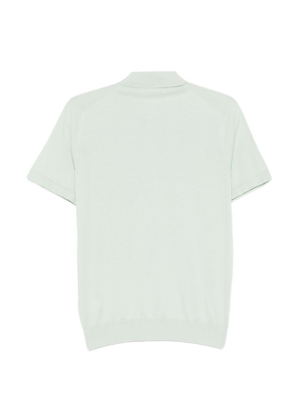Polo in cotone con colletto classico DK17037 SALVIA DIKTAT