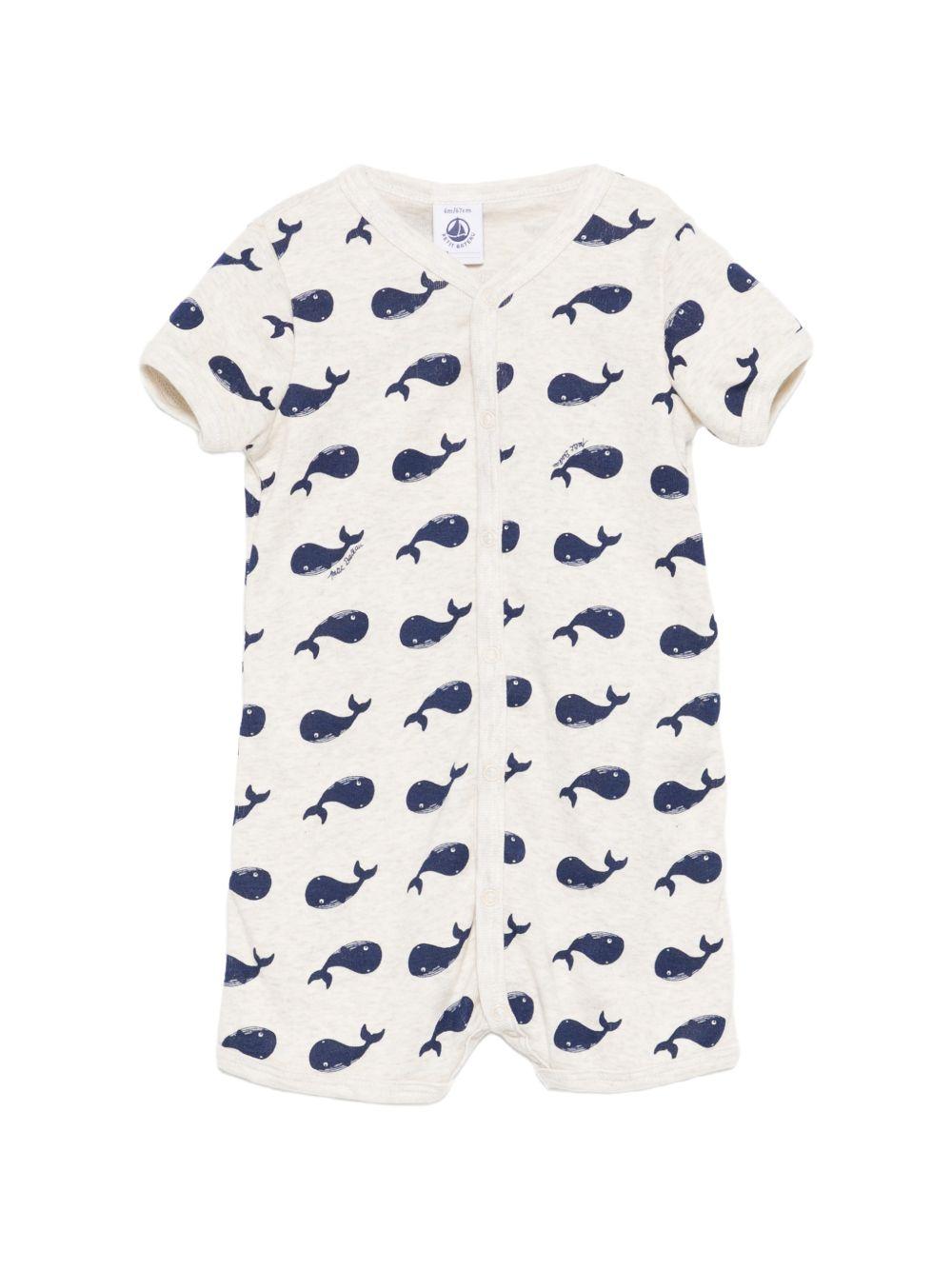 Tutina cosrta con balene blu A09G6 01 PETIT BATEAU KIDS