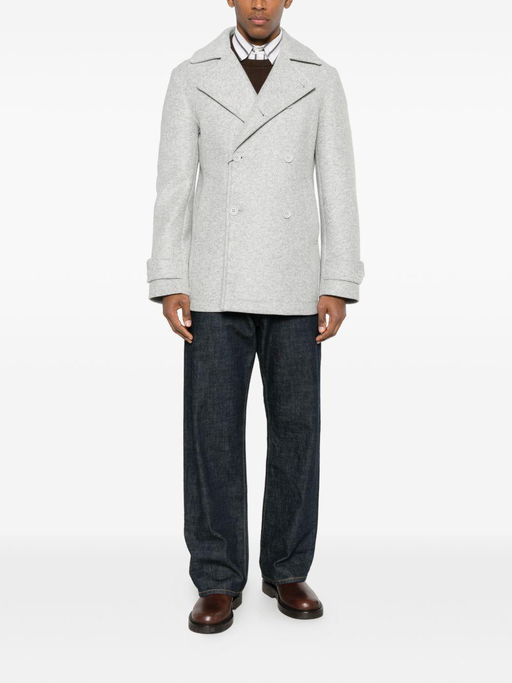 Giacca grigio doppiopetto con chiusura bottoni 11415Z0 718 COLMAR