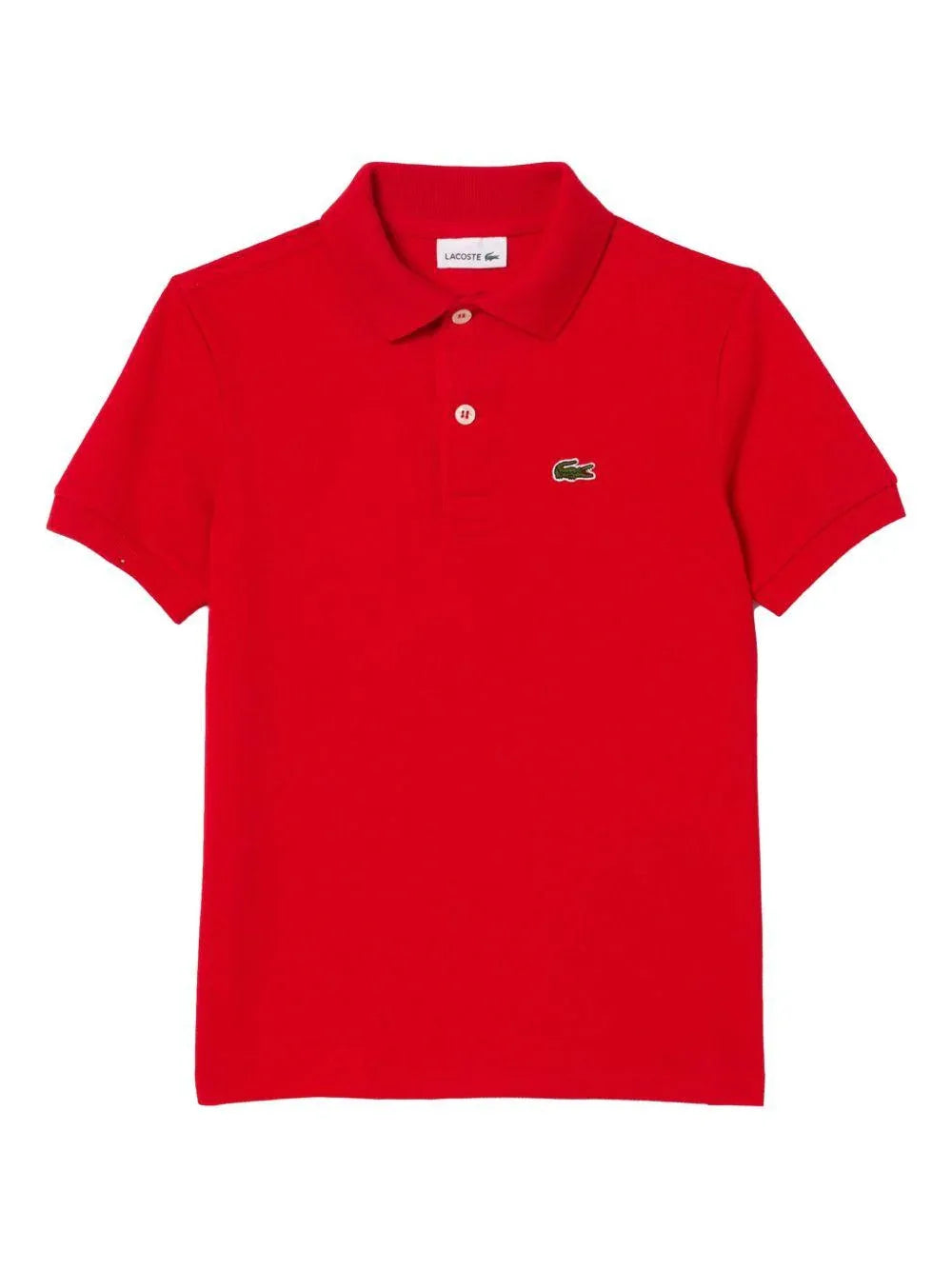 Polo rossa logo ricamo - Preludio Moda