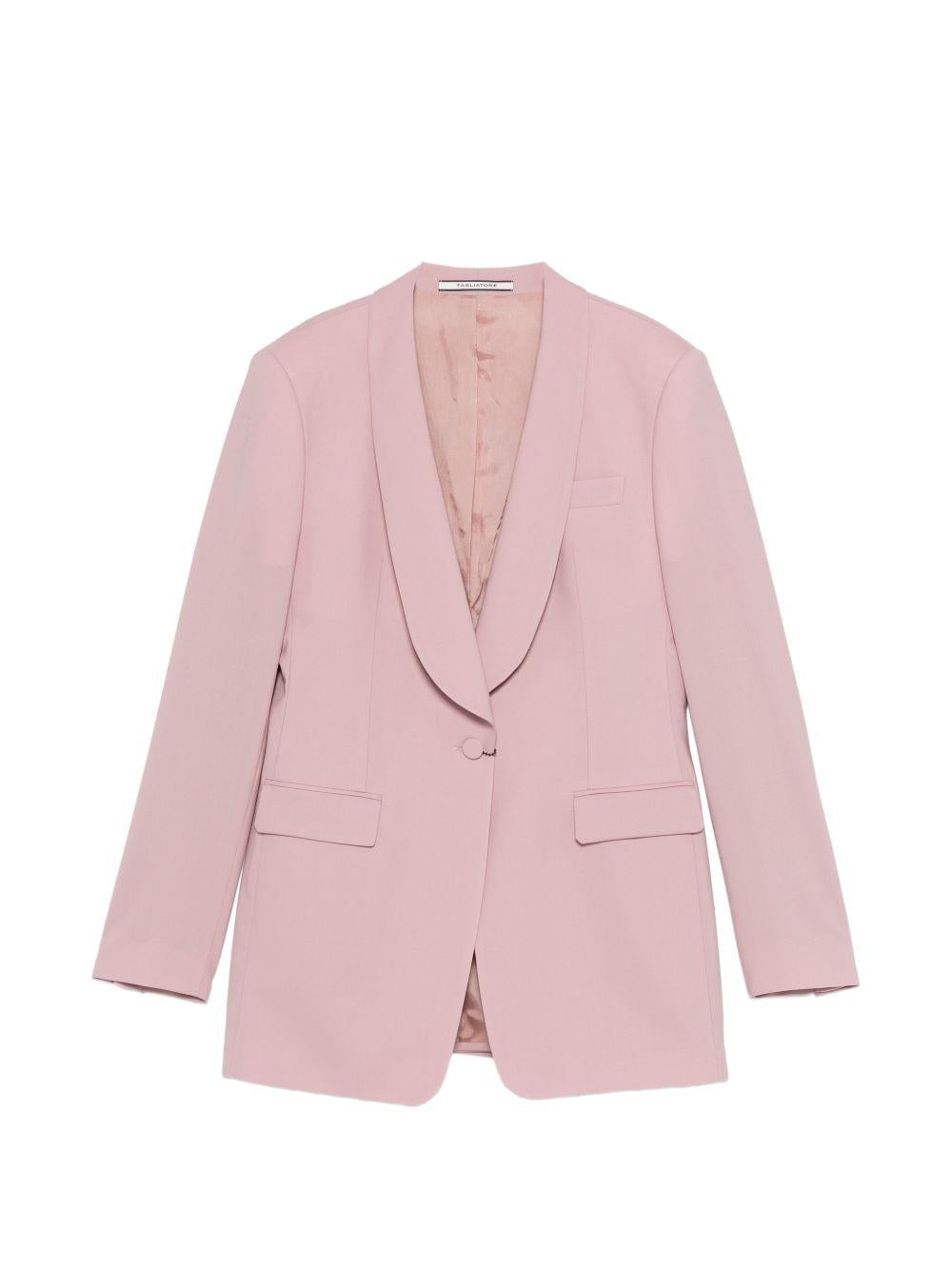 Blazer in lana vergine con revers a scialle TLOU18BAD190043Y1211 473 TAGLIATORE