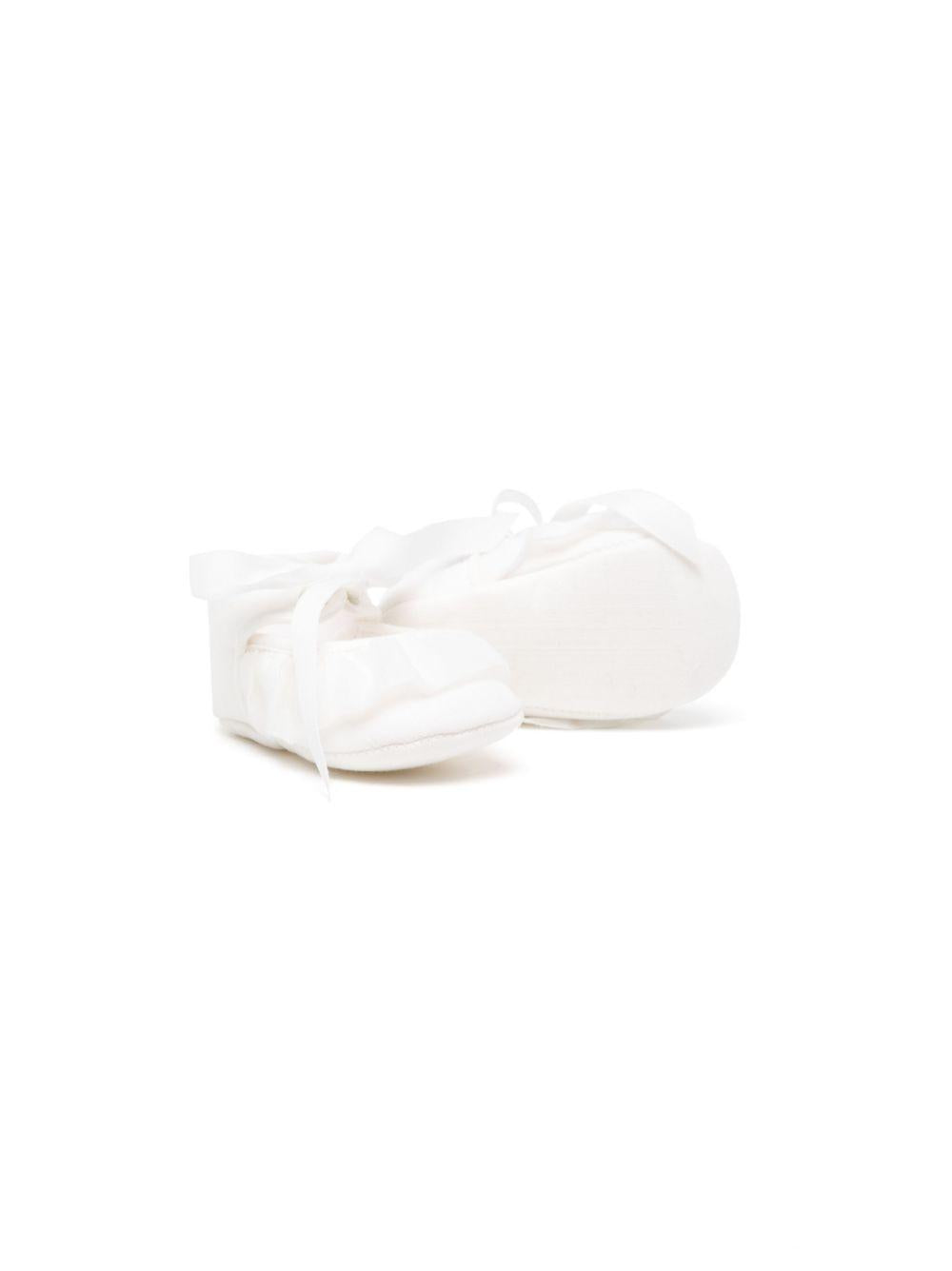 Scarpa neonata avorio con fiocchetto 03525261 60 PAZ RODRIGUEZ KIDS