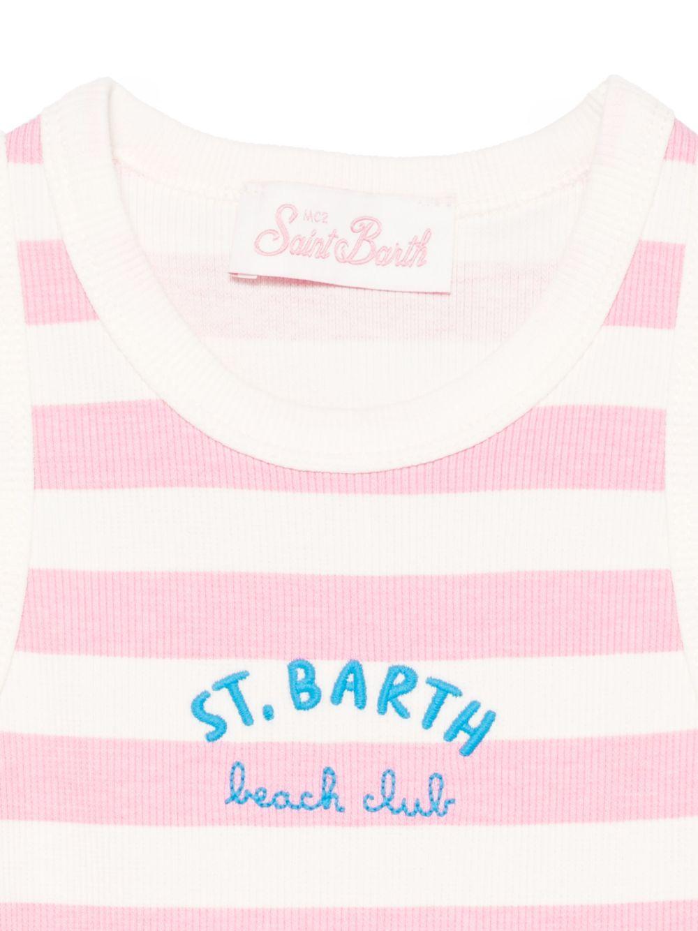 Canotta Blue fantasia a righe rosa