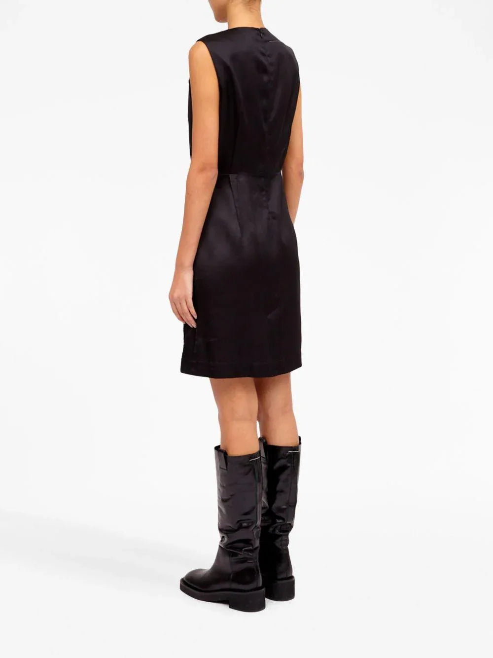 Abito Donna Nero Poliestere - Preludio Moda