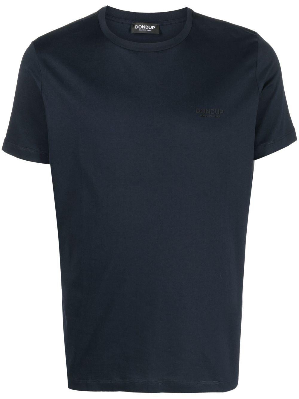T-shirt a Maniche Corte con Logo Ricamato US198JF0271UFS6DUW25 890 DONDUP