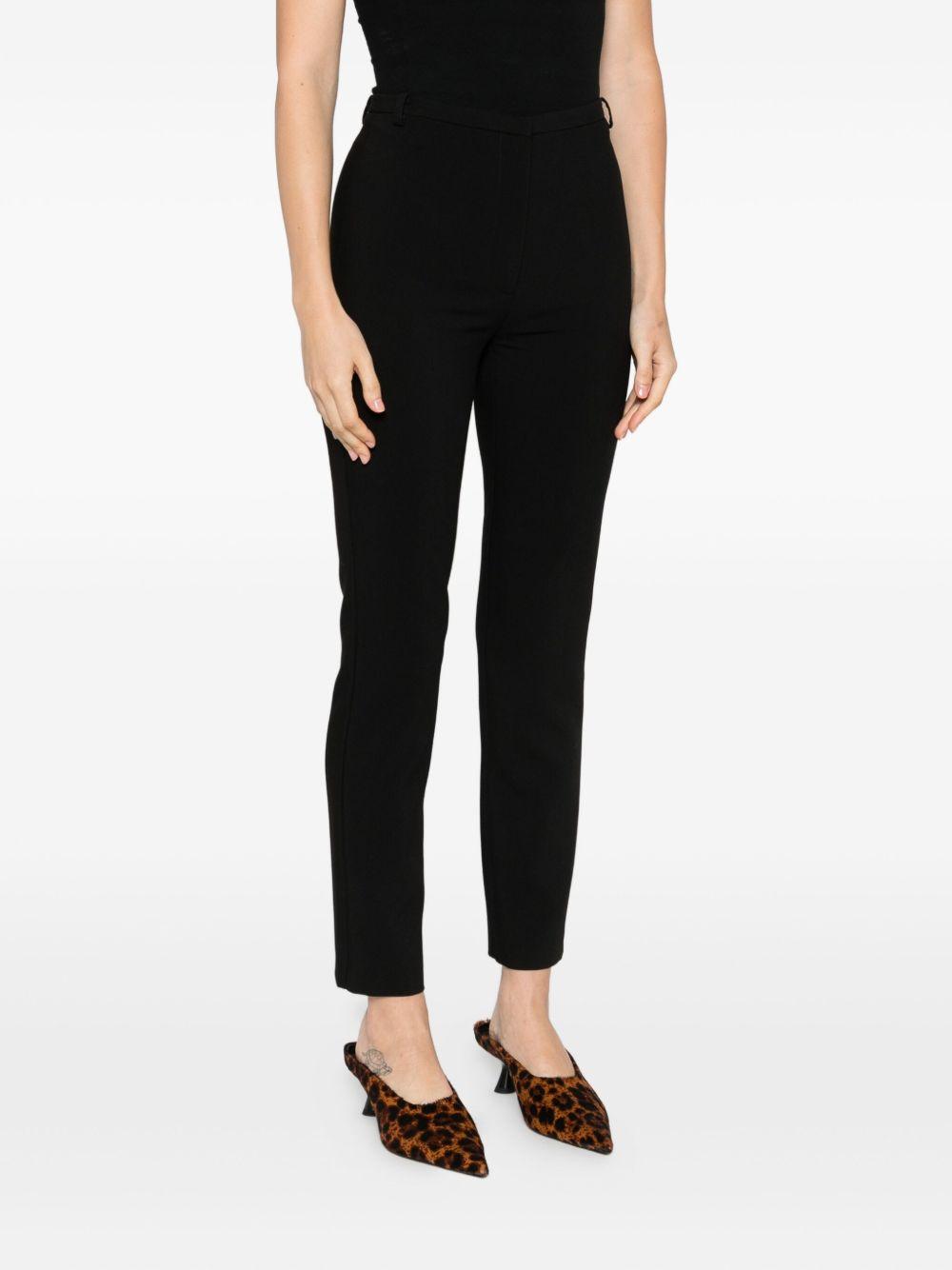 Pantaloni neri in crepe a vita alta 2P1731A663 K103 PATRIZIA PEPE