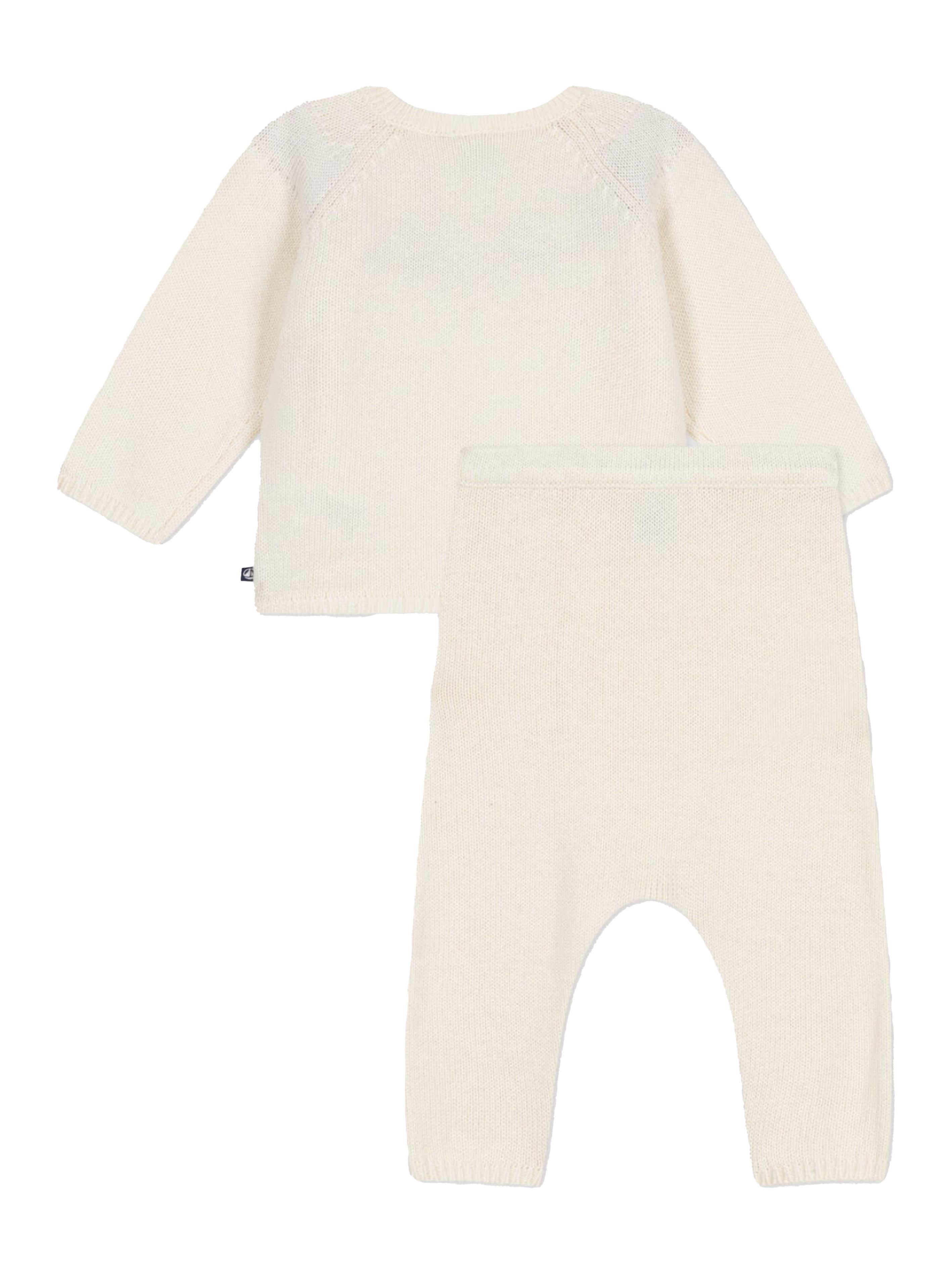 Set in maglia con cuori girocollo (2pz) A0AXZ 01 PETIT BATEAU KIDS
