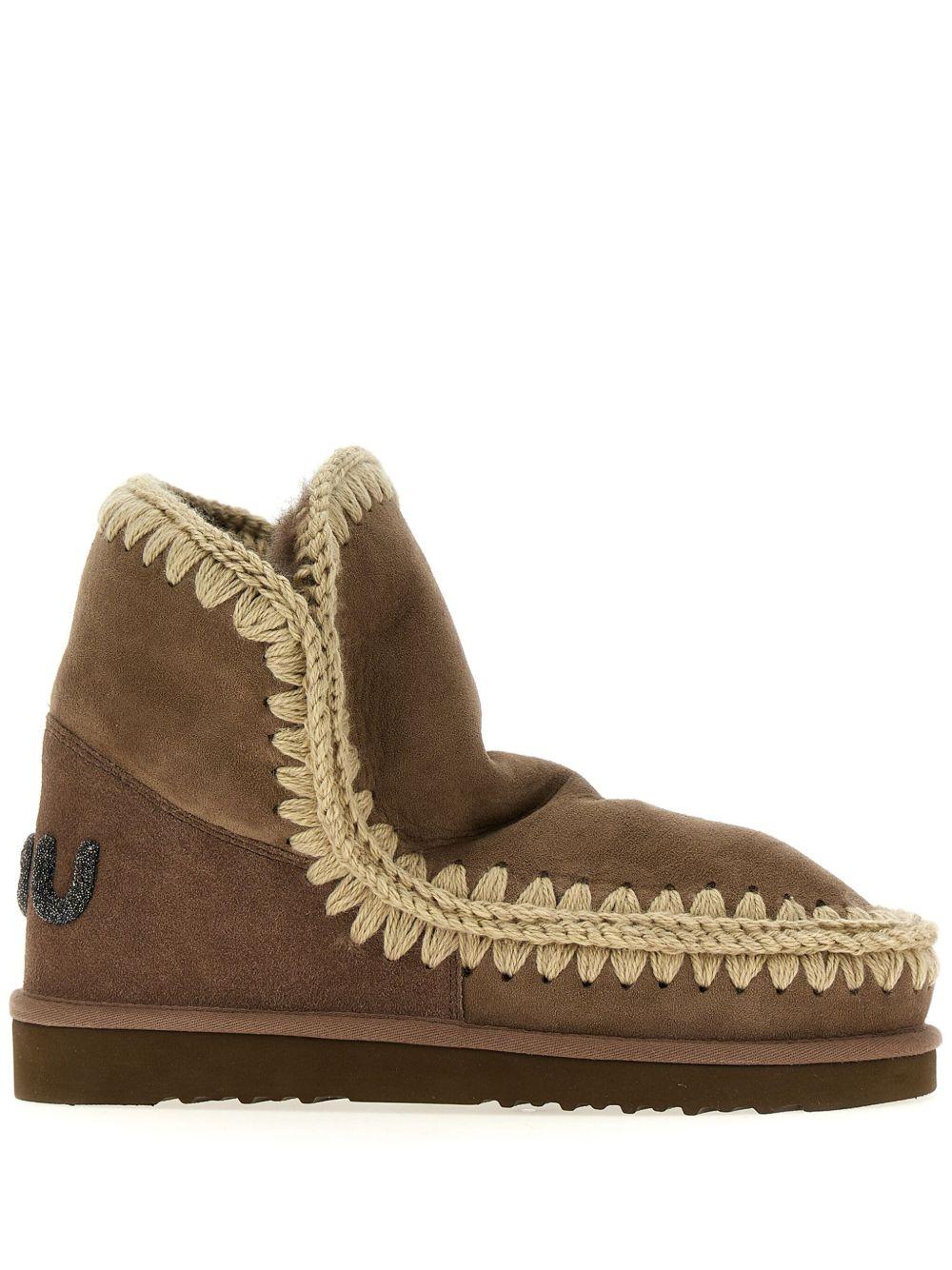Stivali Eskimo 18 con rifinitura crochet color coniac MUFW101050A COG MOU