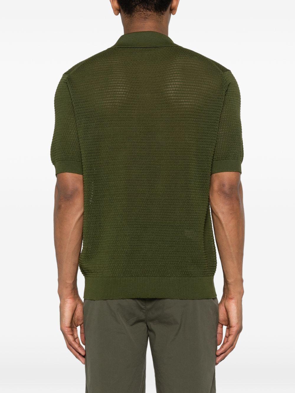 Polo in cotone a maglia aperta FINLAYPWE2602 OLIVA TAGLIATORE